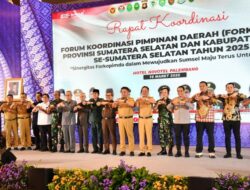 Pimpinan DPRD Hadiri Rakor FORKOPIMDA Provinsi Dan Kab/Kota Se-Sumsel Tahun 2025